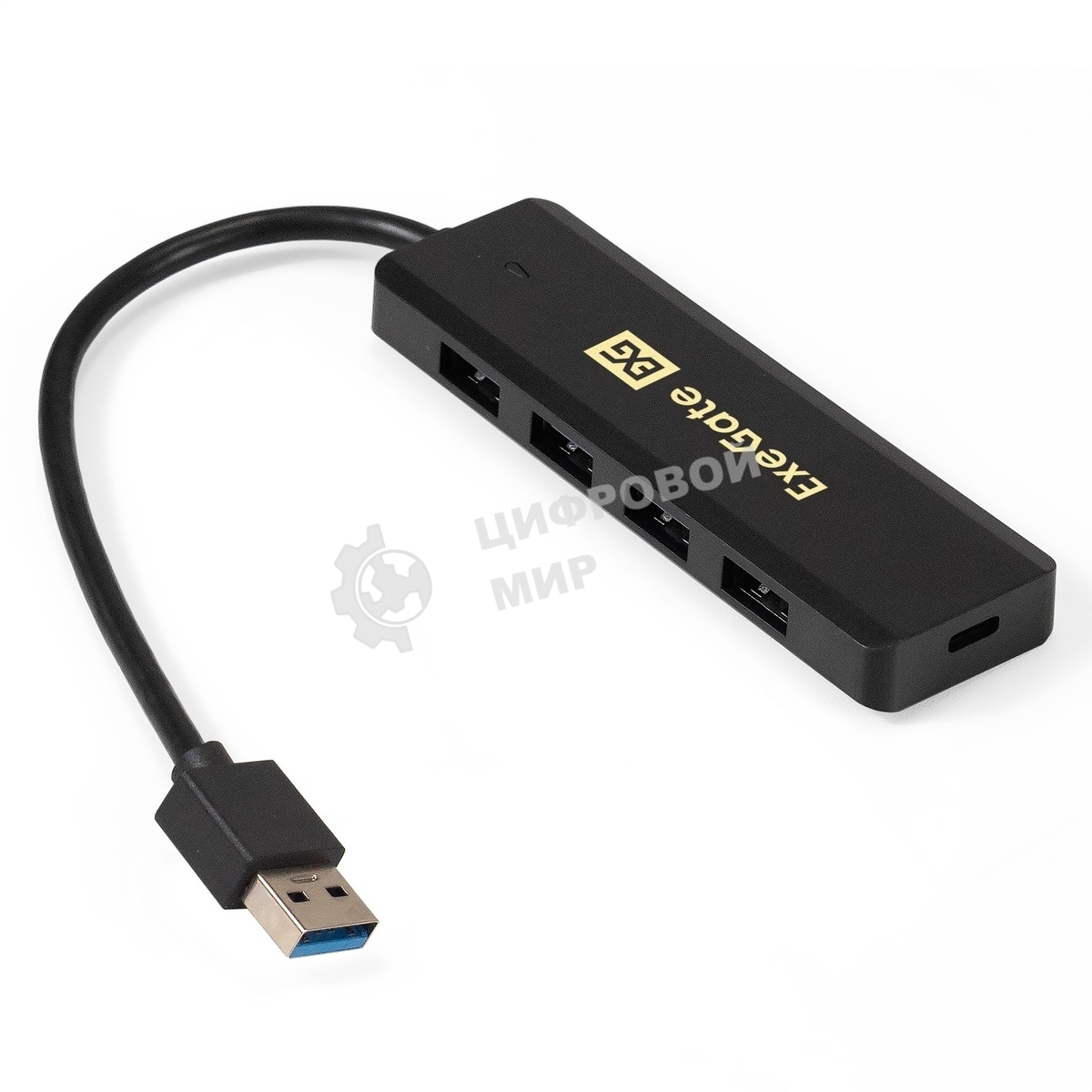 USB-концентратор ExeGate DUB-4P/1, USB 3.0, USB, USB Type-C