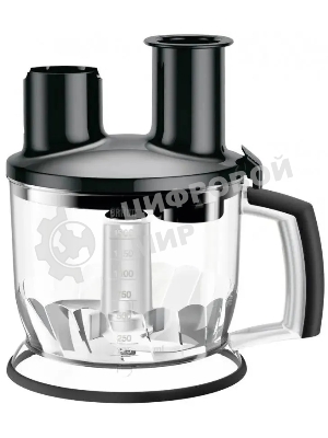 Блендер погружной Braun MQ7087X черный/серебристый, 850 Вт, 10 скоростей, турбо