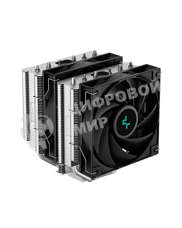 Кулер для процессора DEEPCOOL AG620 черный, 120 мм, алюминий/медь, 1850 об/мин, 29.4 дБ, 4 pin, 260 Вт, 157 мм