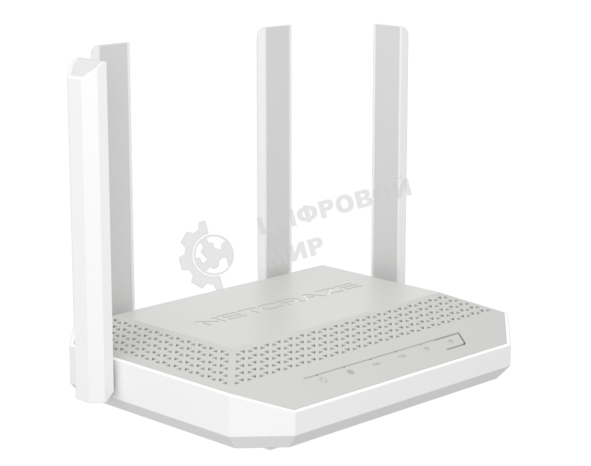 Мультигигабитный интернет-центр Netcraze Giga (NC-1012) с Mesh Wi-Fi 6 AX3000, Smart-коммутатором 1×2.5G/SFP и 4×1G, многофункциональными портами USB 3.0 и 2.0