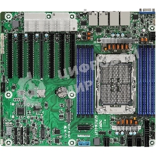Серверная материнская плата ASRock GNRD8-2L2T, 1xE2 (LGA 4710), встроен в процессор, 8xDDR5, 0xSATA, 2xM.2, 7xPCIe 5.0 x16, 1xVGA, 2x1Gb LAN, 2x10Gb LAN, IPMI, 2xUSB-A 5Gbps, SSI CEB