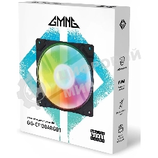 Вентилятор для корпуса GMNG GG-CF120ARGB1-PWMBK черный, 120 мм, 1500 об/мин, 26 дБ, 4 pin