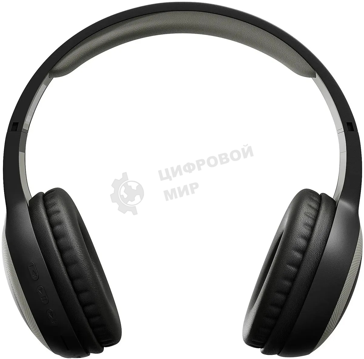 Гарнитура накладные Digma BT-15 черный/серый беспроводные bluetooth оголовье