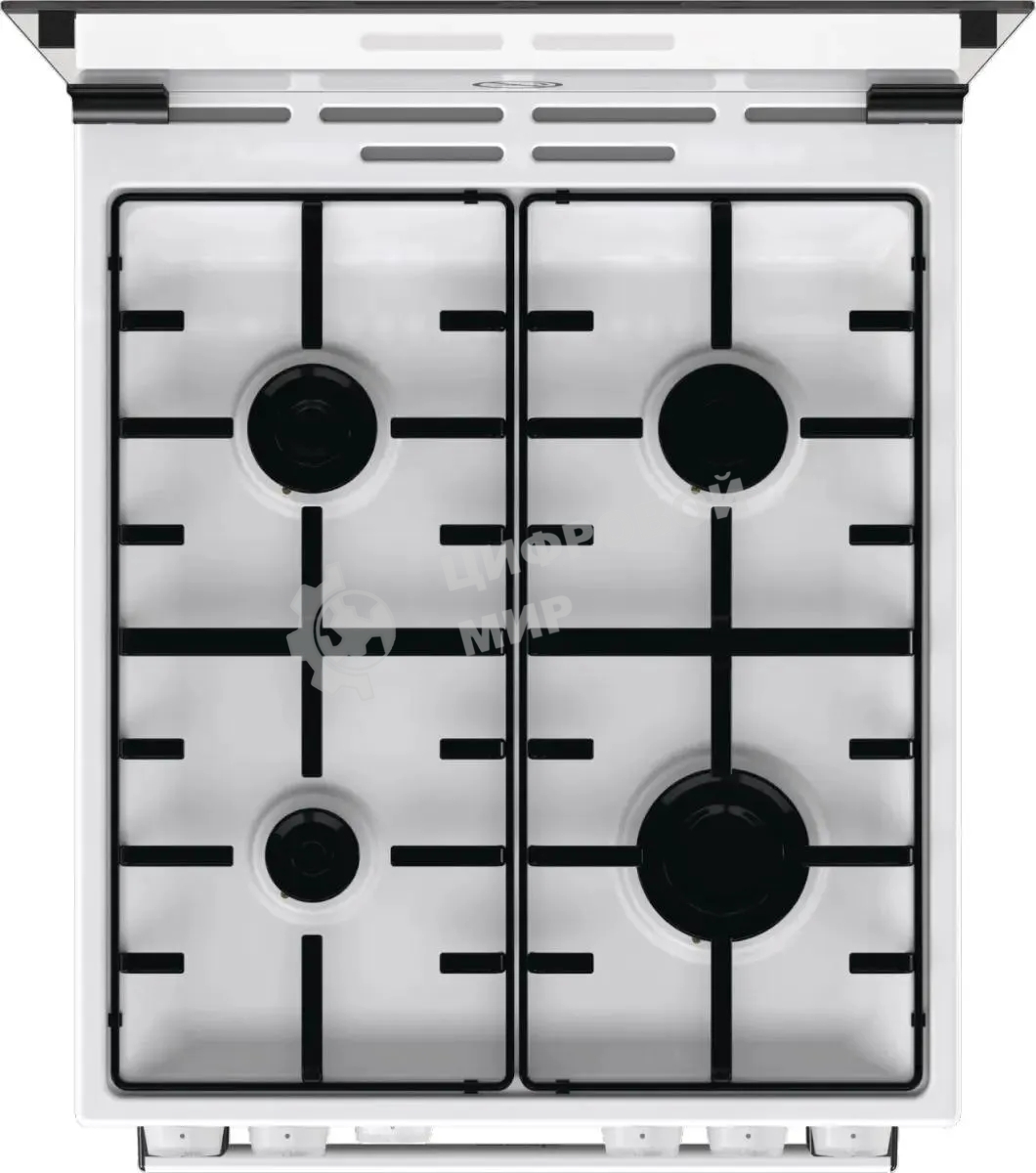 Плита газовая Gorenje GG5A10WH белый, конфорок 4 газовых, духовка 70 л, 50 см x 85 см x 59.4 см