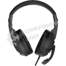 Гарнитура проводная с микрофоном Оклик HS-L315G черный 1.8м накладные USB оголовье (2007552)