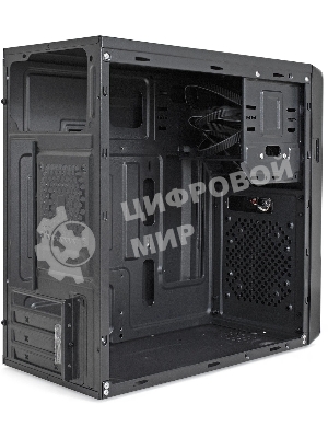 Компьютерный корпус Minitower ExeGate BA-309-UNS400 (mATX, БП UNS400 с вент. 12см, 2*USB, HD аудио, черный)