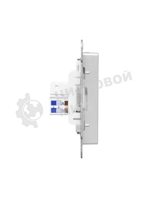 Механизм розетки RJ45 (cat5) EKF UP1-SOA-RJ45-5 алюминий Эпика