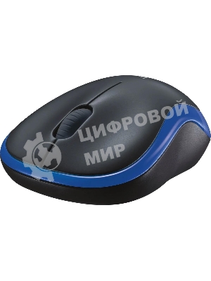 Мышь беспроводная Logitech M185 синий, 1000 dpi, радиоканал, USB, кнопки - 3