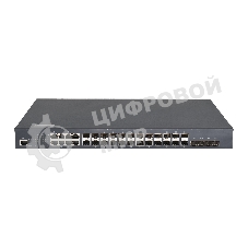 Коммутатор GIGALINK GL-SW-G201-28SC, 8×100/1000 Мбит/с Combo + 16×1 Гбит/с SFP + 4×10 Гбит/с SFP+, управляемый