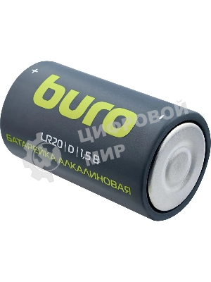 Батарея Buro Alkaline LR20 D 18000mAh (2шт) блистер, 1.5 В