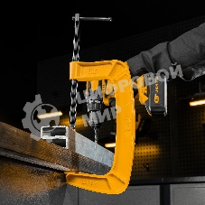 Струбцина Denzel G-образная, усиленная, 200 мм