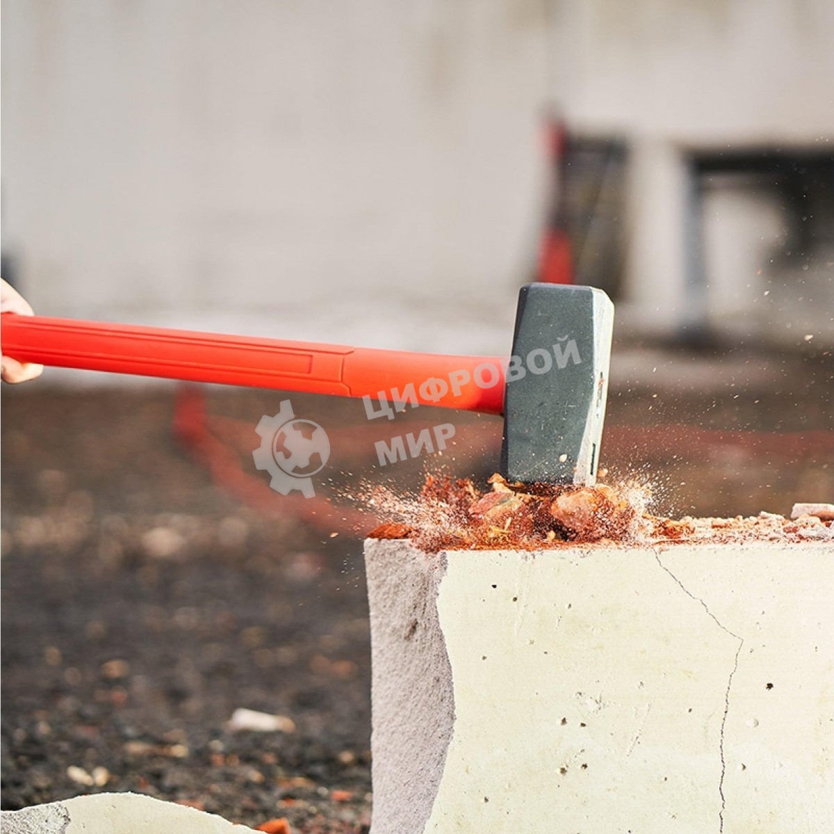 Кувалда Rexant 12-8135 с фибергласовой обрезиненной рукояткой, 5000 г