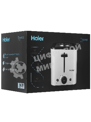 Тостер Haier HT-601 нержавеющая сталь, 900 Вт, 2 слота