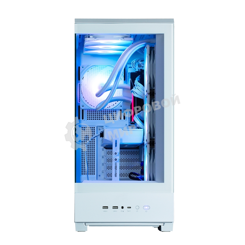 Компьютерный корпус ZALMAN P50 DS, ATX, WHITE, WINDOW, 2x3.5
