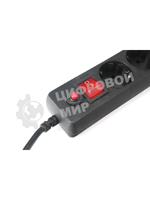 Сетевой фильтр Гарнизон EHLB-2, 5 р, 10А 3 м черный