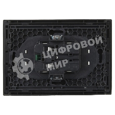 Розетка 2-м СП FORTE&PIANO FP323 16А с заземл. защ. шторки безвинт. крепл. сер. IEK FP-R24-16-1-K03