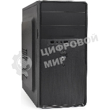 Компьютерный корпус Minitower ExeGate BA-309-UNS400 (mATX, БП UNS400 с вент. 12см, 2*USB, HD аудио, черный)