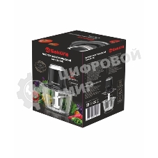 Чоппер Sakura SA-6261BK 1.2 л 500Вт стекл 4 ножа