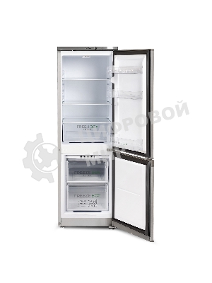 Холодильник Бирюса C418 серебристый металлопласт двухкамерный 125/55л морозилка снизу