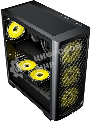 Корпус Formula Air Power G3 Plus Black, Mini-Tower, чёрный, 3 x 120 мм