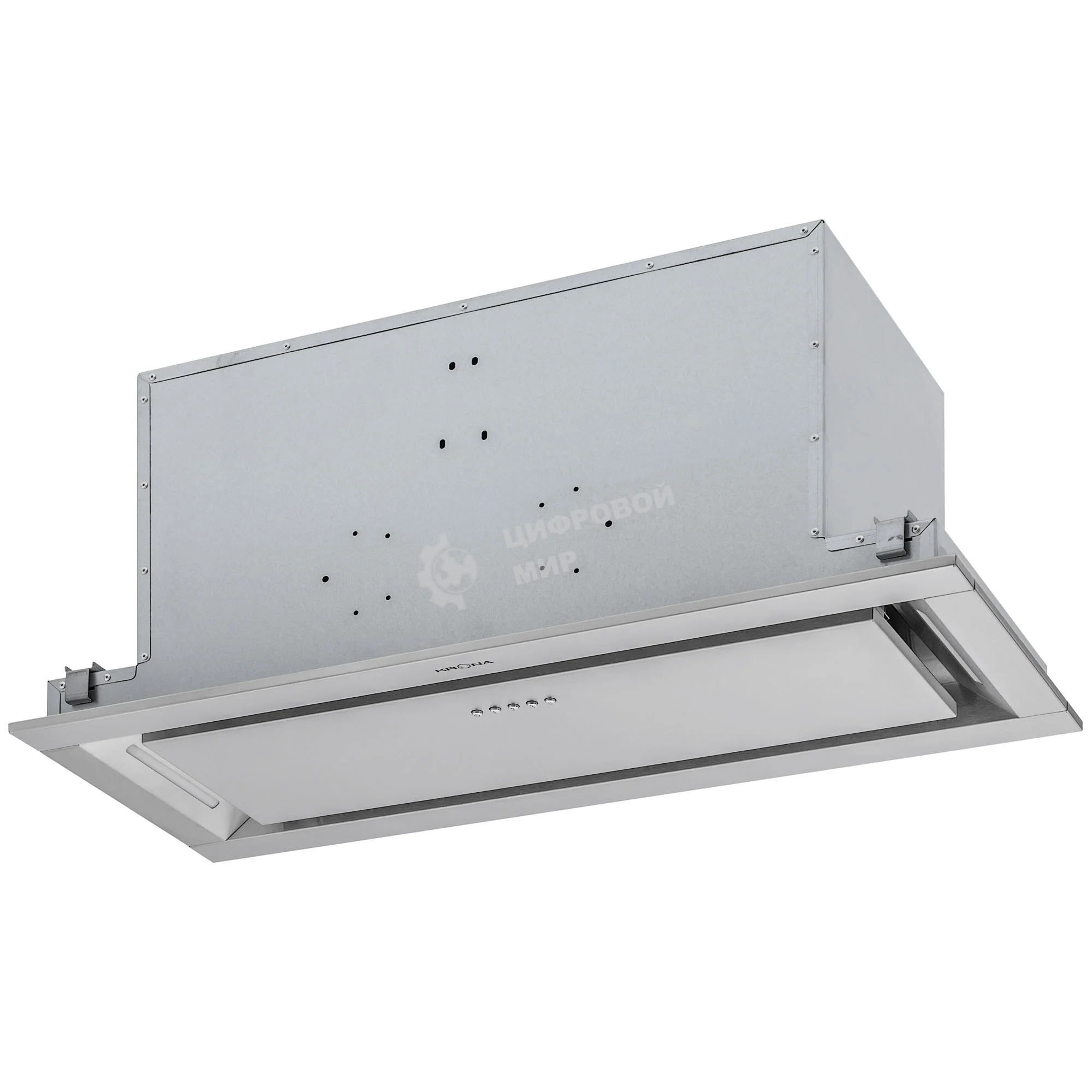 Вытяжка встраиваемая KRONA Selina 900 PRM Inox 3P серебристый, 75 см, 1300 куб. м/ч, 61 дБ