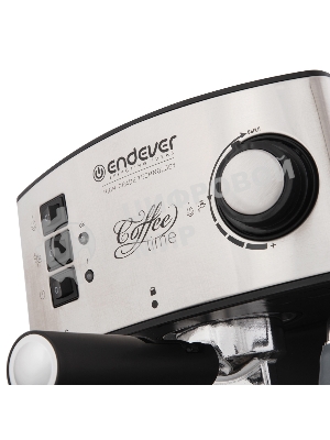 Кофеварка рожковая Endever Costa-1060 черный/стальной, исп. кофе - молотый, 1.6 л, 1000 Вт, 20 бар