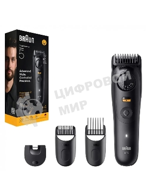 Триммер Braun BT5520 черный (насадок в компл:3шт)