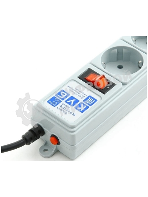 Сетевой фильтр Powercube SPG-B-10 3 м, 5 розеток, серый, коробка