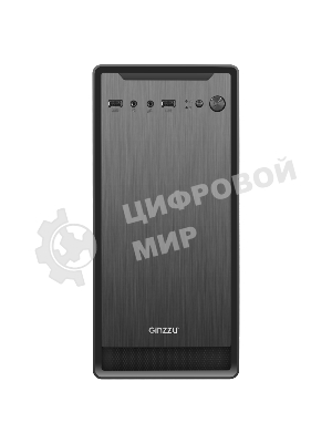 Компьютерный корпус Ginzzu B180 2хUSB 2.0,AU w/o PSU