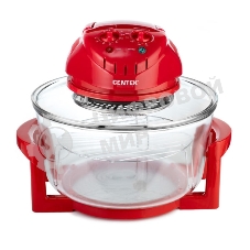Аэрогриль Centek Ct-1456 красный, 1400 Вт, 12 л, механическое управление, 0 программ