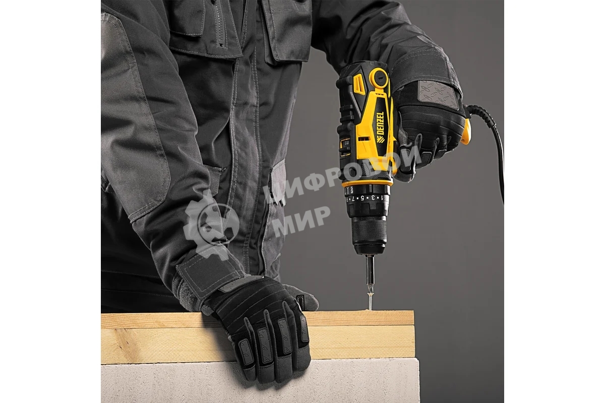 Дрель-шуруповерт сетевая Denzel ISD-300-13, 330Вт, Ударная