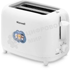 Тостер Maxwell MW-1505 W белый, 700 Вт, 2 слота