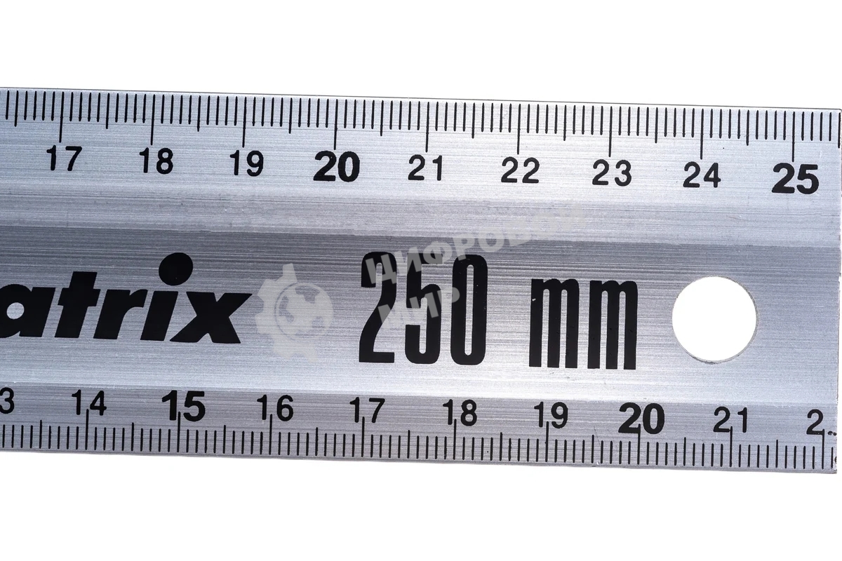 Угольник Matrix 250мм алюминиевый литой