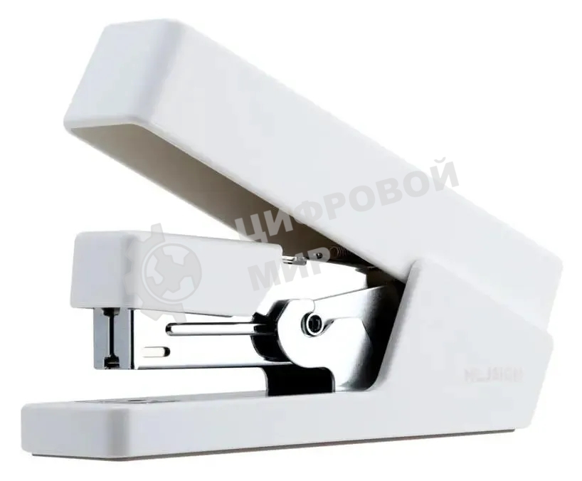 Степлер Deli ENS081белый, Nusign 24/6 26/6 (25 листов) белый, 100 скоб, коробка