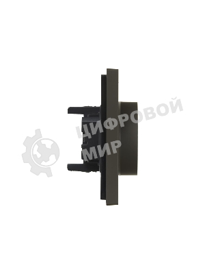 Розетка 2-м СП FORTE&PIANO FP323 16А с заземл. защ. шторки безвинт. крепл. сер. IEK FP-R24-16-1-K03