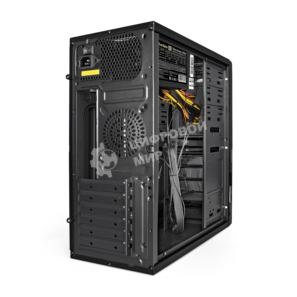 Компьютерный корпус ExeGate EX278400RUS Miditower ExeGate XP-329S Black, ATX, (XP600, Black,120мм), 2хUSB, Audio