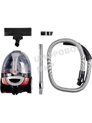 Пылесос Hyundai HYV-C3077 черный, 380/2000 Вт, уборка сухая, пылесборник контейнер 1.5 л