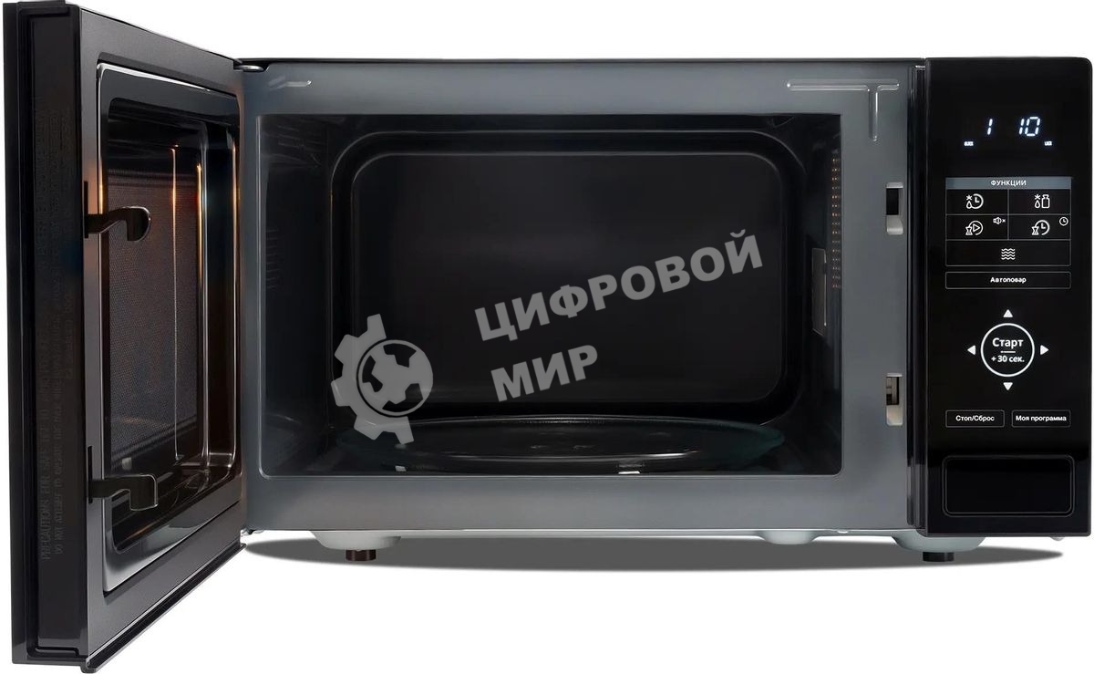 Микроволновая печь Hyundai HYM-D3038 черный, 23 л, 700 Вт, переключатели - сенсор