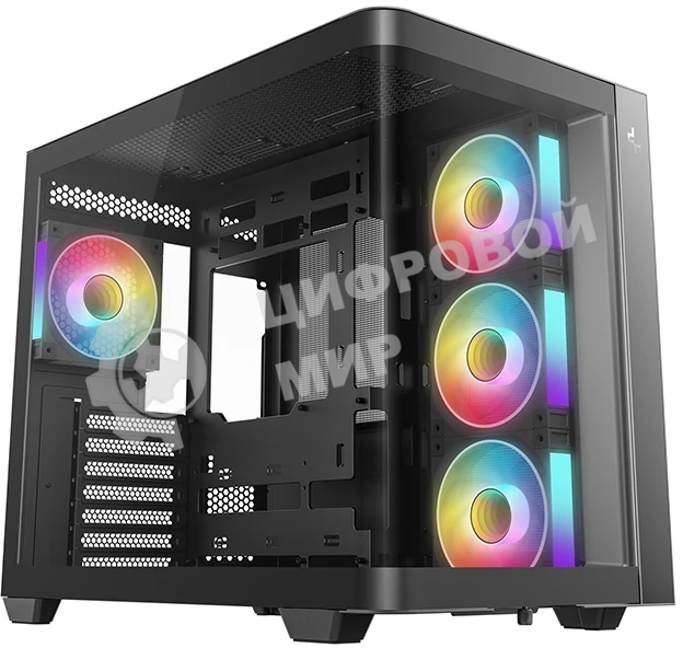 Корпус DeepCool CG530U 4F Black, Midi-Tower, чёрный, 4 x 120 мм