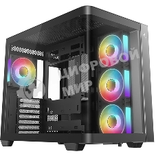 Корпус DeepCool CG530U 4F Black, Midi-Tower, чёрный, 4 x 120 мм