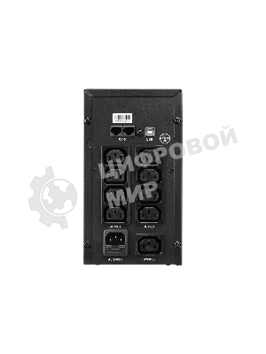 Источник бесперебойного питания CROWN CMU-SP1200IEC/1200 ВА\720 Вт/8 х IEC320 C13, 1 х IEC320 C13 Bypass