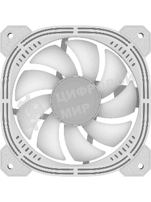 Вентилятор для корпуса Formula Nulight 12WH ARPW ARGb белый, 120 мм, 1500 об/мин, 25.34 дБ, 4 pin