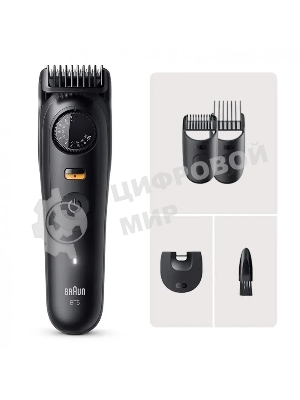 Триммер Braun BT5520 черный (насадок в компл:3шт)