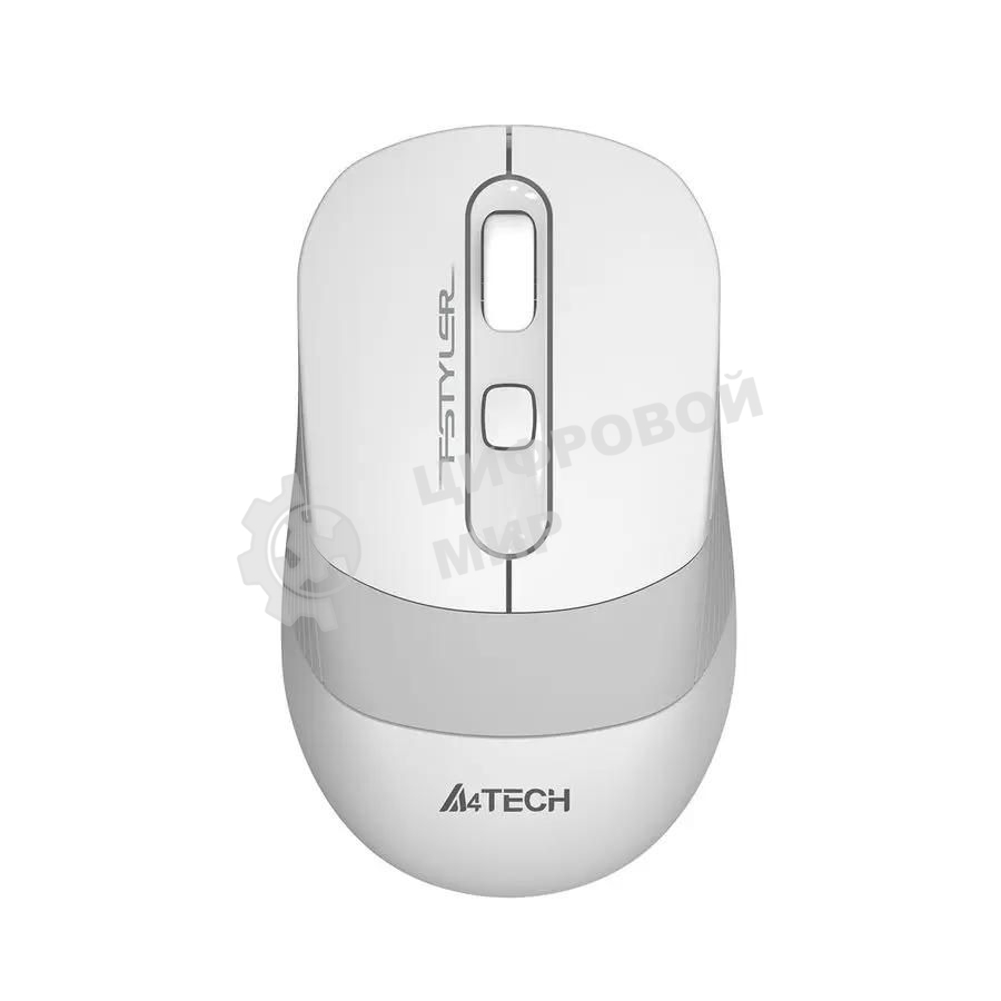 Мышь беспроводная A4Tech Fstyler FG10 белый/серый, 2000 dpi, радиоканал, USB, кнопки - 4