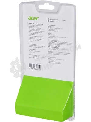 Мышь беспроводная Acer OMR030 черный, 1600 dpi, радиоканал, USB, кнопки - 4