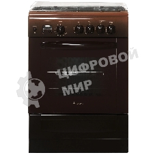 Плита газовая Gefest ПГ 6100-03 0003 коричневый, конфорок 4 шт, духовка 52 л, 60 см x 85 см x 60 см