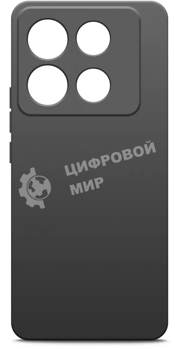 Чехол (клип-кейс) BoraSCO для Infinix Note 40 Silicone Case черный (73182)