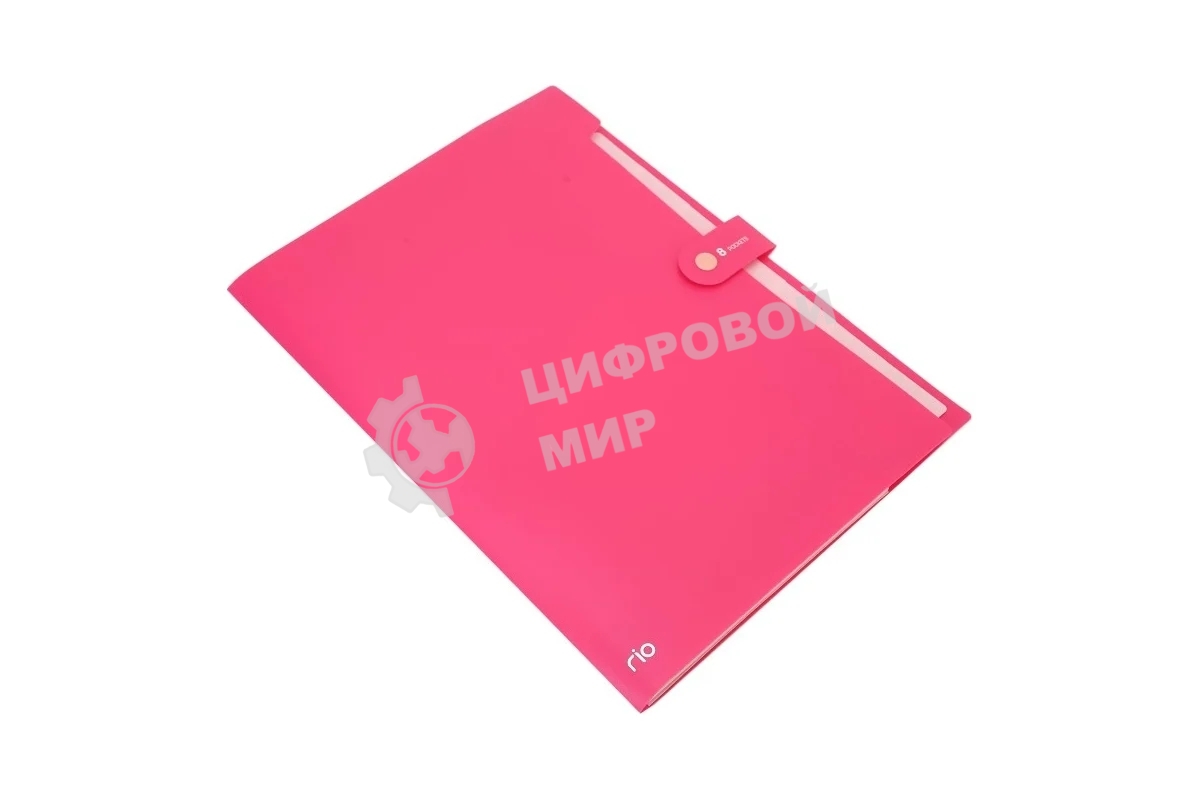 Папка-портфель Deli Rio EB40102 8 отделений, A4 полипропилен 0.6мм, ассорти