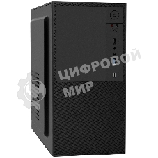 Компьютерный корпус Minitower ExeGate BAA-308UC-AA500 (mATX, БП AA500 с вент. 8см, 1хUSB/1хUSB 3.0/1хTypeC, HD Audio, черный)