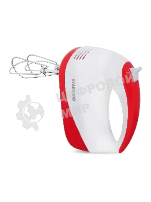 Миксер ручной Starwind SHM-251 250 Вт, белый/коралловый